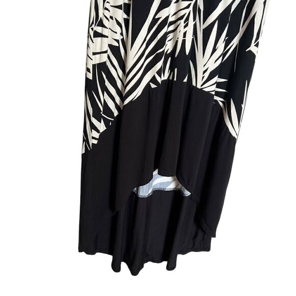 NWT Merona Black & Cream Palm Leaf Tank Maxi Dress Size XL - Picture 2 of 6